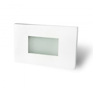 Flat Open Recessed White Screwless Trim