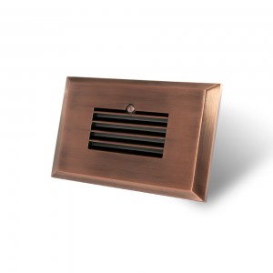 Horizontal Louver Dark Bronze Screwless Photocell Trim