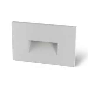 Horizontal Recessed White Screwless Trim