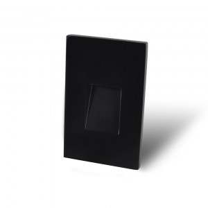 Vertical Recessed Black Screwless Trim