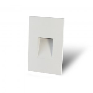 Vertical Recessed White Screwless Trim